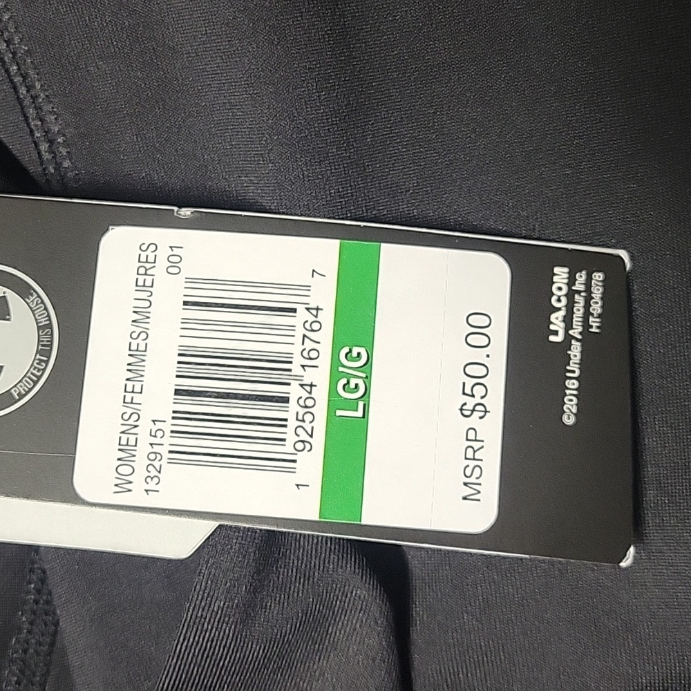 NWT Under Armour Compression Heatgear Ankle Crop Side Mesh Legging LARGE - Picture 3 of 7